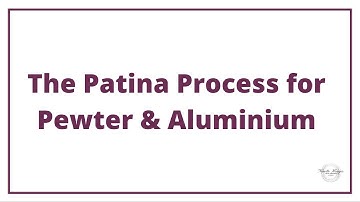 Metal Embossing and Pewter Art: How to add patina to pewter