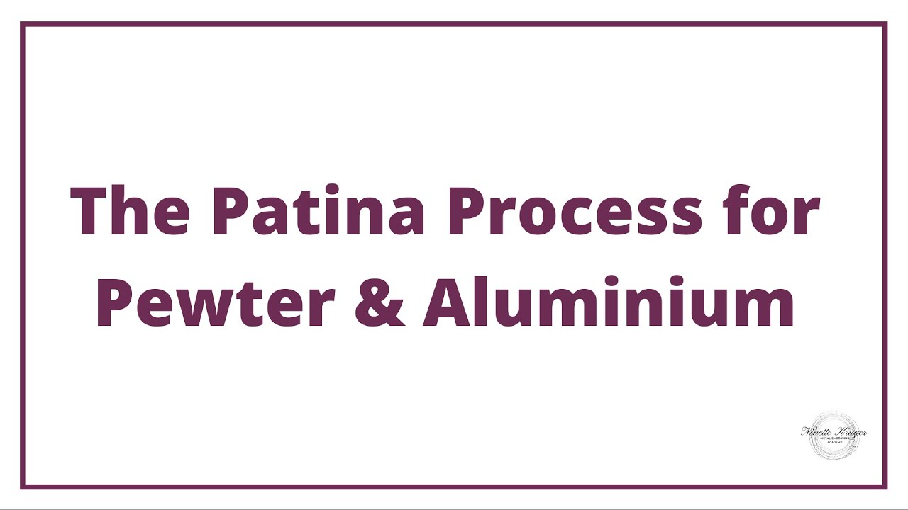 Metal Embossing and Pewter Art: How to add patina to pewter