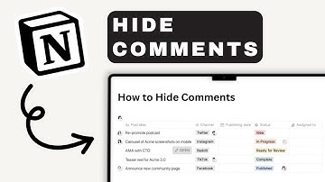 How to Hide Comments in Notion | Notion Tutorial (2025)