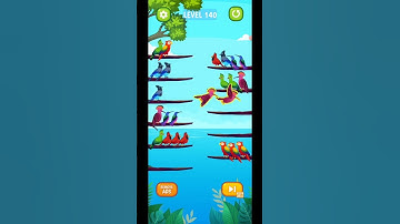 Bird Sort Puzzle Level 140 Gameplay Android IOS