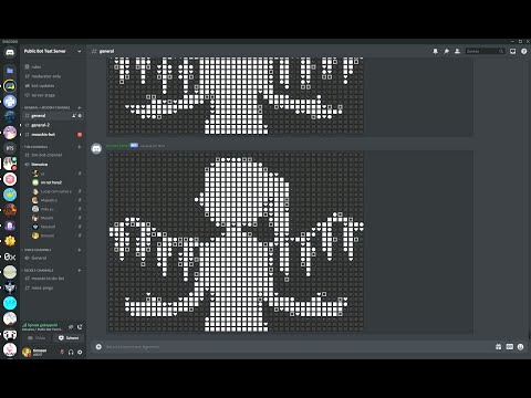 Bad apple played on discord but audio and video in REALTIME!