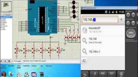 Smart Home demo using NanoUIP,  Arduino and Ethernet Module ENC28J60