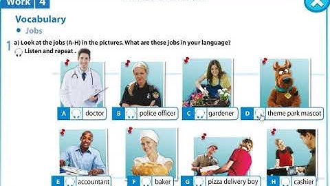 Excel 5 module 4 p45 ex1 JOBS Vocabulary