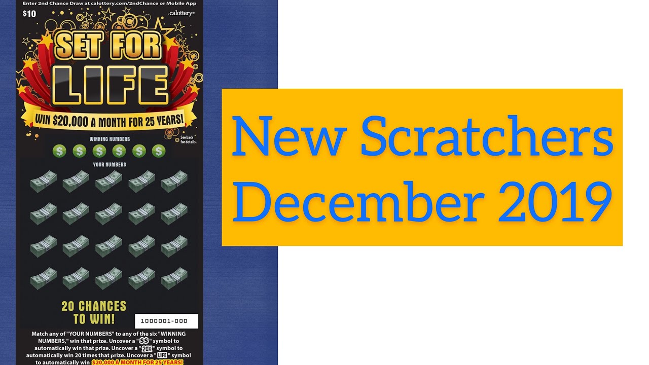 NEW CALIFORNIA SCRATCHERS for DECEMBER 2019 YouTube