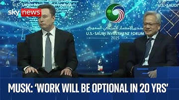 Elon Musk speaks at US-Saudi Investment Forum