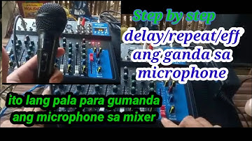 Microphone set up sa Yamaha mixer step by step