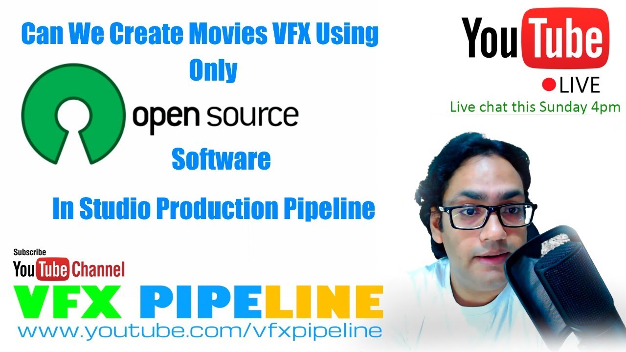 Can we use only open source software in studio vfx pipeline ? - YouTube