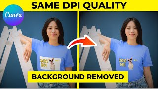 Convert image to 300 DPI with Transparent Background - BEST method!
