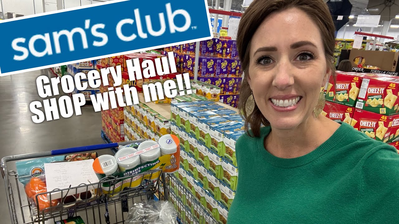 SAM’S CLUB Grocery Haul || Large Family Grocery Haul + Shop with me
