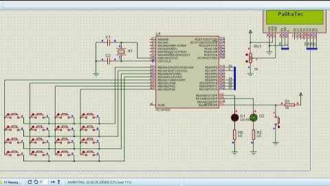 PIC18F4550 + XC8 + TECLADO MATRICIAL + LCD16X2 + CONTROL DE ACCESO