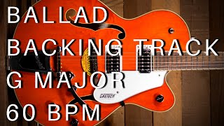 Ballad Guitar Backing Track G Major 60 Bpm