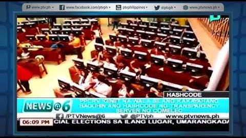 PPCRV,iginiit na wala silang kakayahan na baguhin ang Hashcode ng Transparency Server ng COMELEC