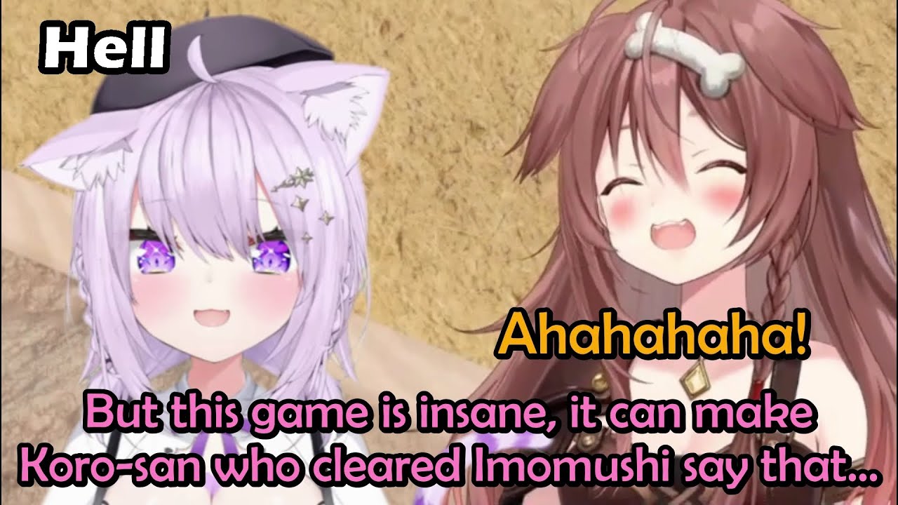 Okayu Amazed With The Game of Sisyphus Who Can Make Korone Frustrated Because of Playing It