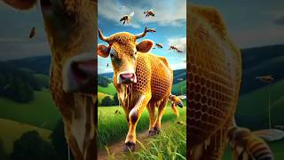 Beautiful story of a thin ai cow and butterfly story #shorts #video