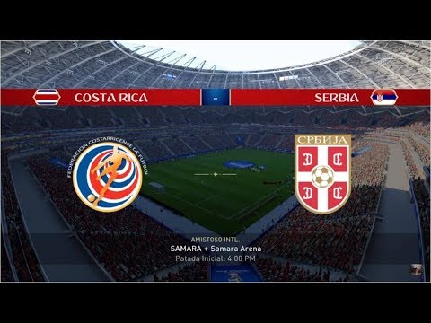 Simulación Costa Rica vs Serbia Mundial Russia 2018