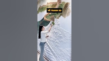 Vẽ tranh tường 3D xi măng