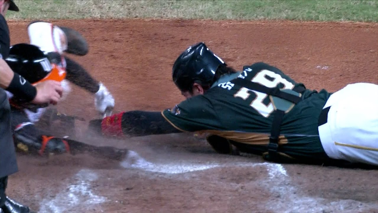 朱迦恩連跑四壘包閃過觸殺 經電視輔助判決改判為場內全壘打！｜ 中華職棒36年例行賽