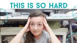 CRAFTROOM DECLUTTER  Under My Desk | Moving Home | This is so Hard