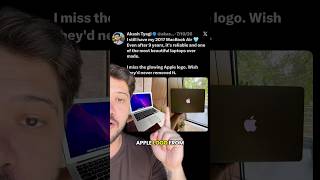Why Did Apple Remove The Glowing Logo From MacBooks? #tech #apple #macbook
