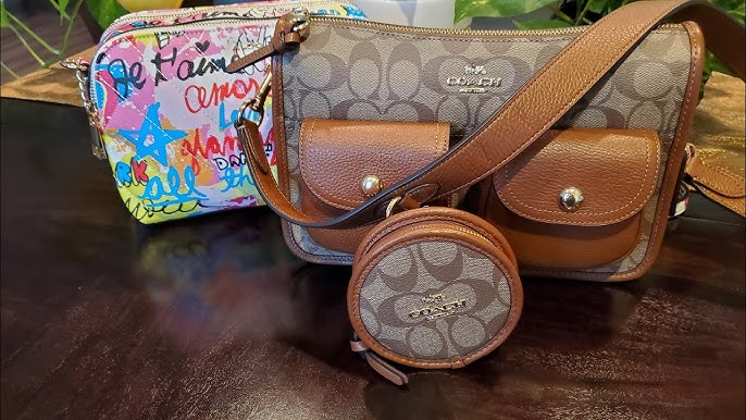 Coach Outlet Pennie Crossbody With Coin Case With Signature Canvas