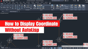 How to Display coordinates in AutoCAD without AutoLisp