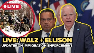 LIVE: Walz, Ellison address ICE surge + investigations in Minnesota