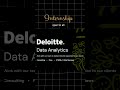 Deloitte Internship Certificate: #certificateprogramme #deloitte #internship #internshipprogram
