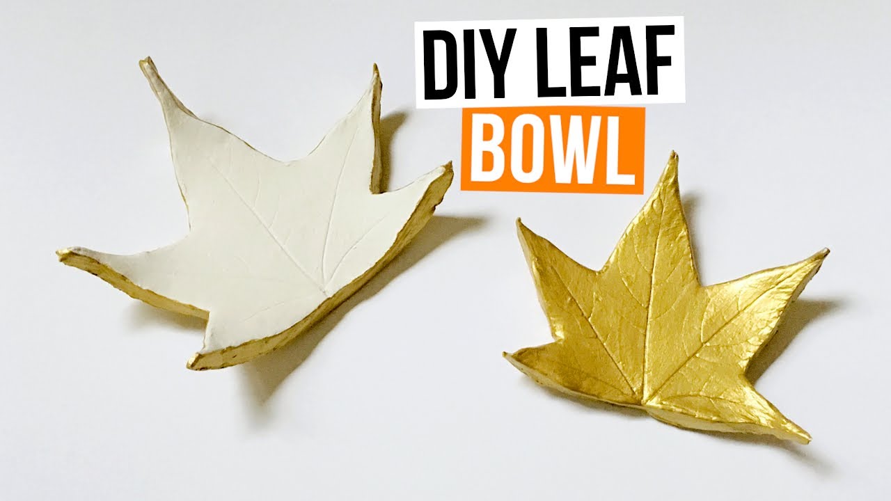 DIY Clay Leaf Bowls - Emma Owl