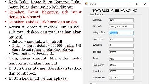 Aplikasi Percabangan IF Then dan IF Then Else di Visual Studio  #1