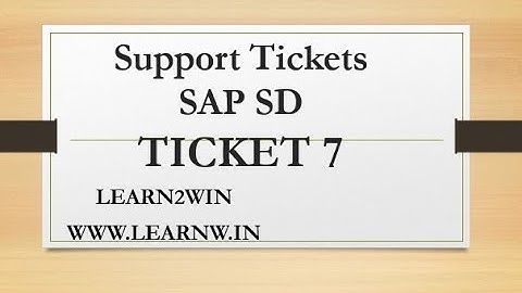 Support Tickets SAP SD | Error in Account determination | sap support ticketing tools | sap support