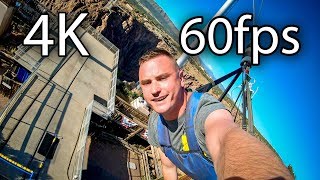 Royal Rush Skycoaster on-ride reverse ridercam 4K POV @60fps Royal Gorge Bridge & Attractions