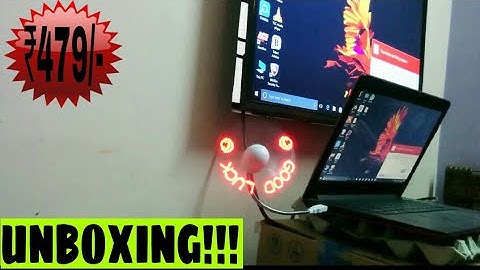 Unboxing of  Led programmable message fan with custom drawing.