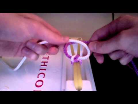 How To Tie Surgical Knots: Two-Handed Knot 