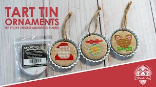 Cross Stitch in a Circle! Finish Cross Stitch into 🎄Ornaments, Jars and MORE!