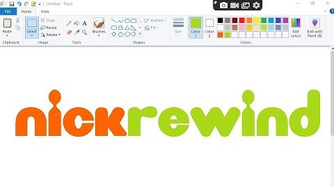 How to draw NICKREWIND LOGO in MS Paint
