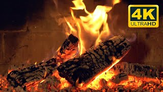 🔥 FIREPLACE 4K (10 HOURS). Relaxing Fireplace with Burning Logs and Crackling Fire Sounds  Fireplace