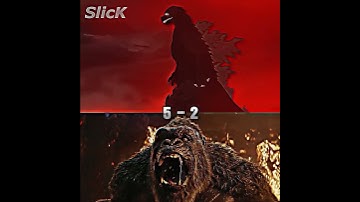 GODZILLA IN HELL (SLICK) VS MONSTERVERSE (REMASTERED - 1K SPECIAL) #shorts #viralvideo #kaiju