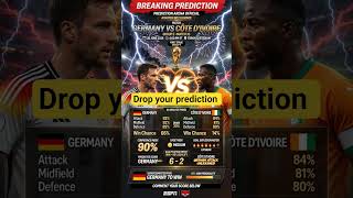 😱 GERMANY 6-2 CÔTE D'IVOIRE?! AI SUPERCOMPUTER PREDICTION | FIFA WORLD CUP 2026 #groupf