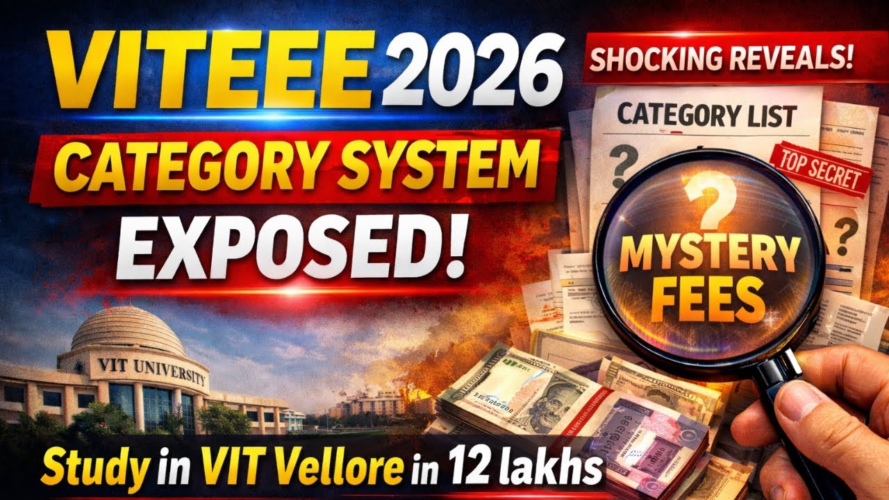 VITEEE 2026 Category System EXPOSED 😱 | How Smart Students Get Category ...