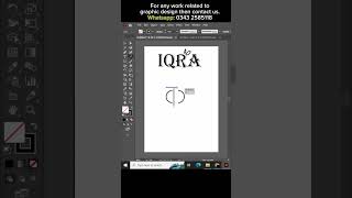 Iqra Name Logo#adobeillustrator #graphicdesign #logodesign #adobephotoshop