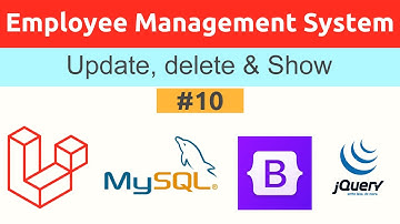 Update, Delete and Show Employee data | Employee Record Management System | Laravel Tutorials