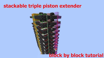 stackable triple piston extender - block by block tutorial