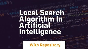 local search algorithm in artificial intelligence