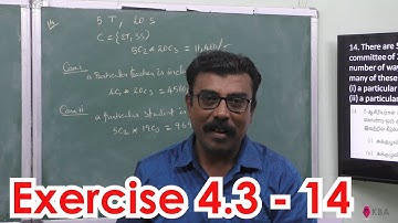 120. Maths | Combinatorics and Mathematical induction | Exercise 4.3 - 14