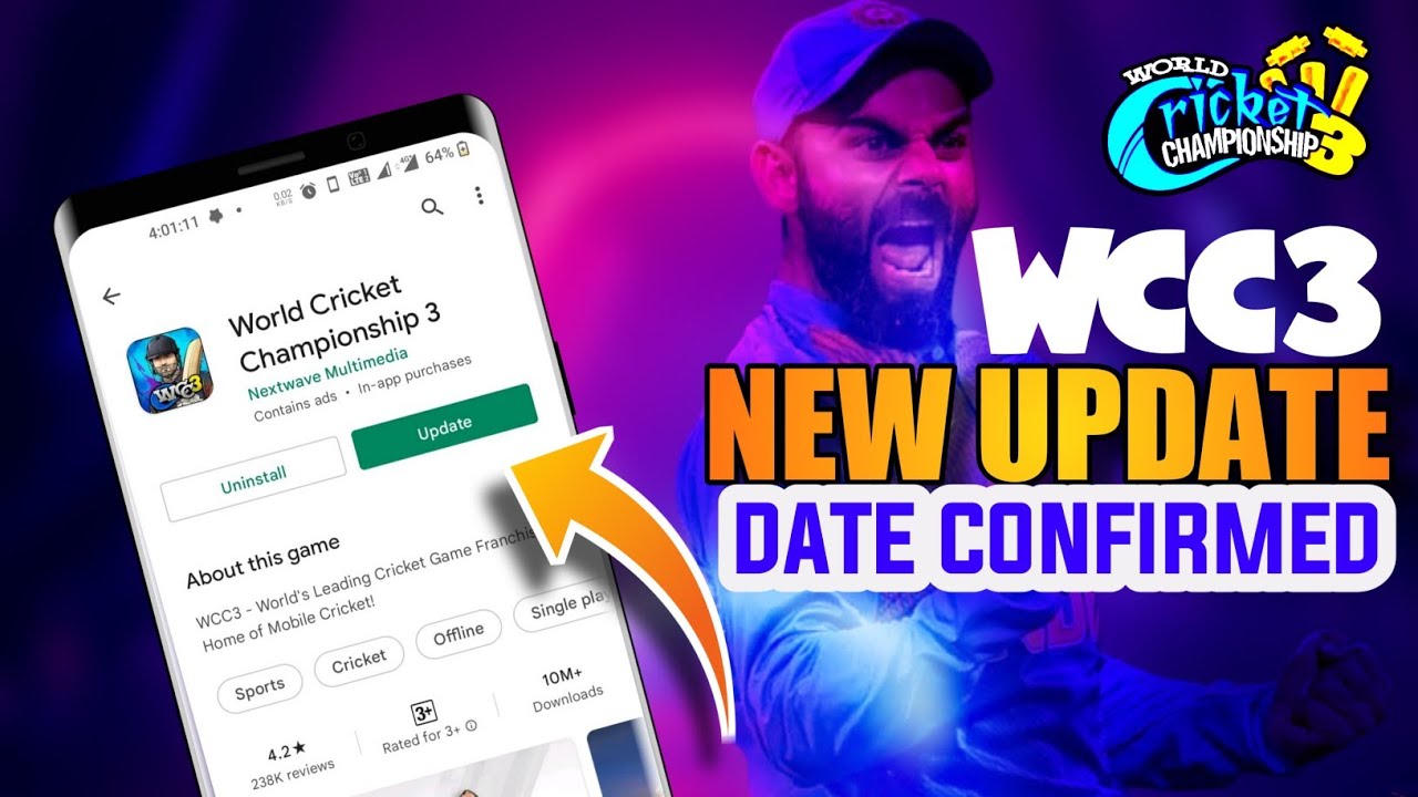 🔥 WCC3 New Update !! Wcc3 new Update Date Confirmed !!