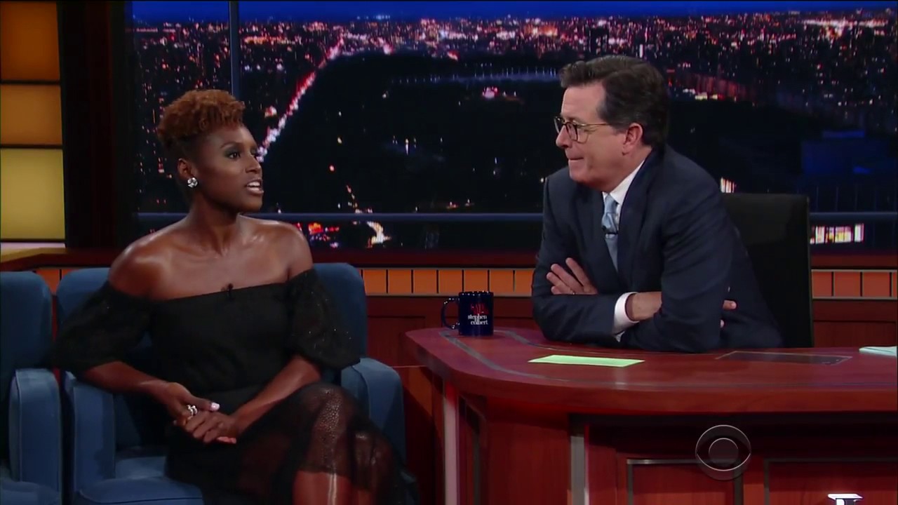 Issa Rae's interview by Stephen Colbert - YouTube