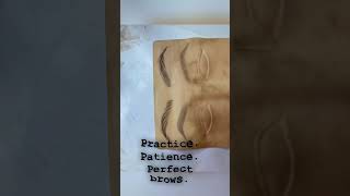 Practice → Precision → Perfect brows #pmu #lips #brows