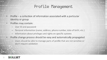 Account Management (CISSP Free by Skillset.com)