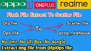 Oppo Realme OnePlus Flash File Extract| ofp file extract | ops file extract | pac flash File Extract