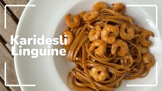 Karides Bisque Kaplı Karidesli Linguine